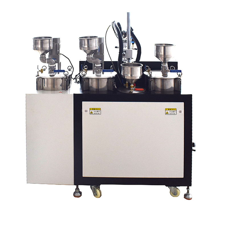 三桶單工位轉(zhuǎn)盤打膠機