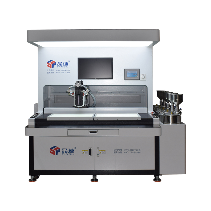 5桶視覺(jué)點(diǎn)膠機(jī)（帶底部光源）