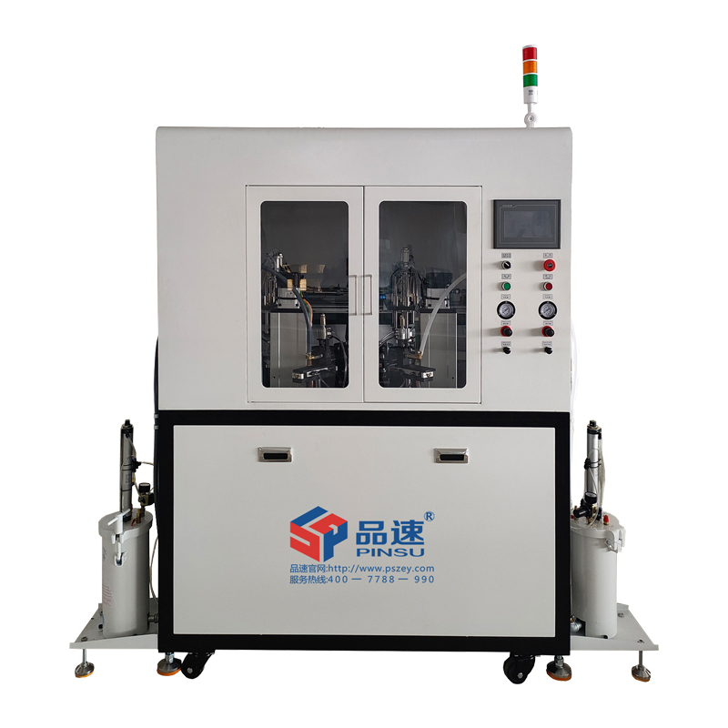  法蘭雙頭轉盤自動點膠機